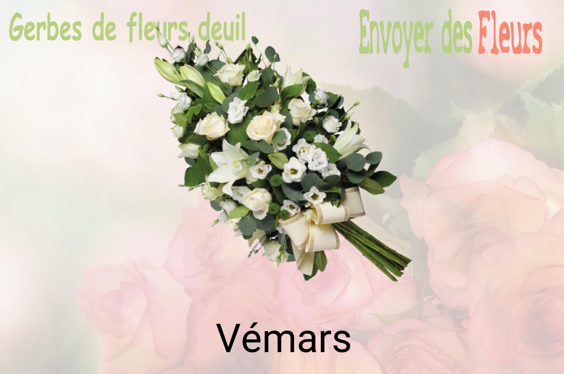 Gerbe de fleurs de deuil livrée à Vémars